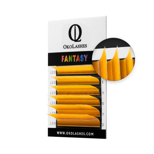 Lash Extensions Neon Orange MIX - OKO LASHES - 6 Reihen