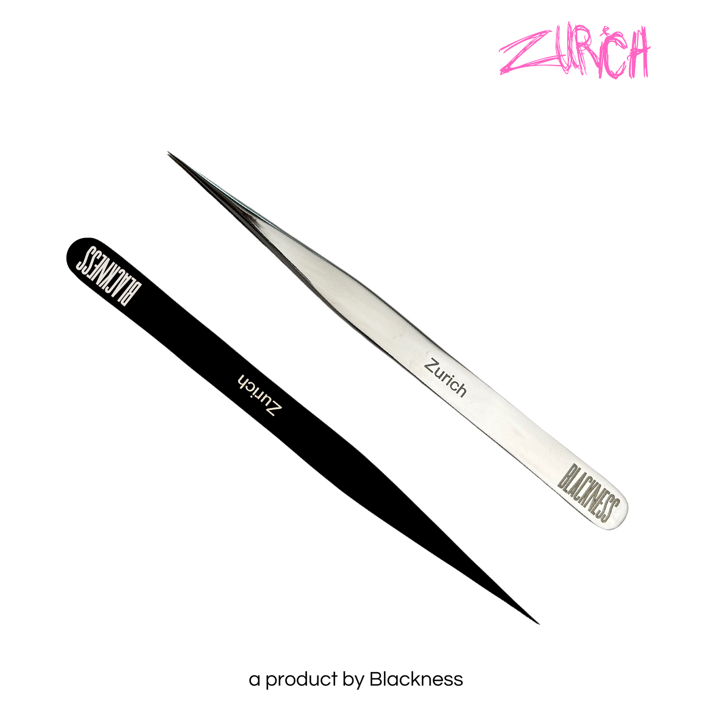 Gerade Pinzette "Zurich" - BLACKNESS